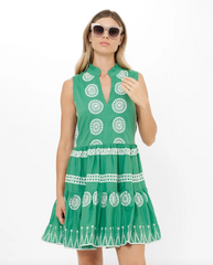 Yoke Dress in Soleil Green