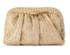Stevie Pleated Woven Clutch