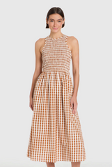 Stroll Dress in Field Check