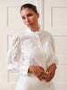 Sweet Grass Blouse in White Lace