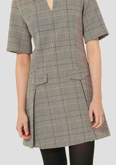 Riyu Dress in Glen Plaid