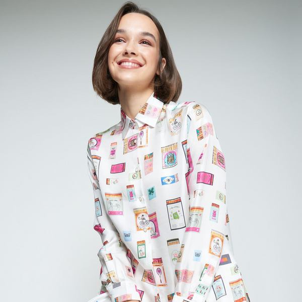 Tea Shirt in Matchbook Print