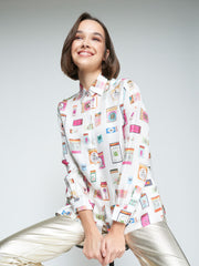 Tea Shirt in Matchbook Print
