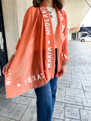 Texas Cities Scarf