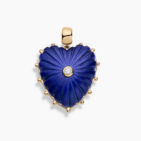 Malene Lapis Heart Charm