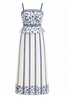Tucker Midi Dress in Ditsy Blue