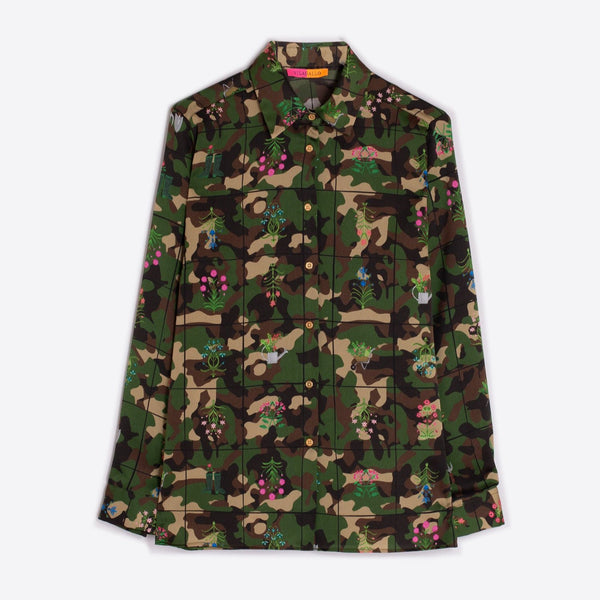 Nadine Blouse in Camo