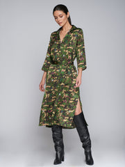 Nela Dress in Garden Camo