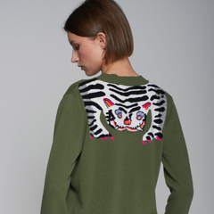 Theresa Tiger Knit Cardigan