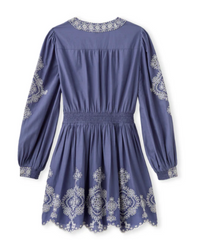 Blake Mini Dress in Indigo