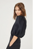 Bubble Linen Shirt in Black