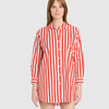 Cabana Coverup in Red Stripes