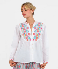 Catnep Blouse w/ Birds