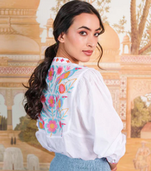 Catnep Blouse w/ Birds