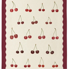 Single Tea Towel- Cherries
