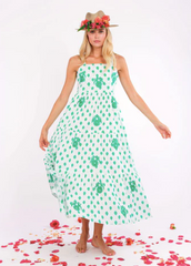 Cornflower Dress in Emerald