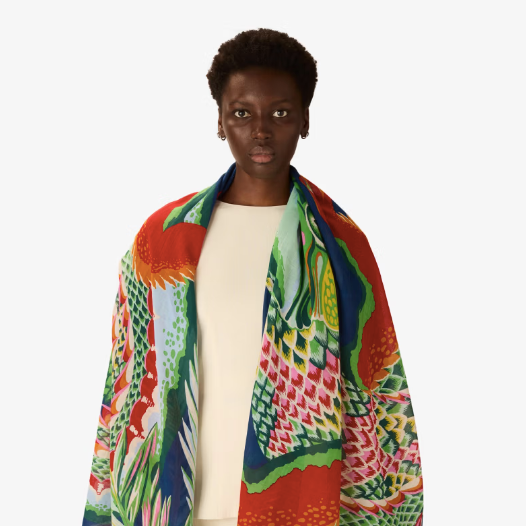 Croco Cotton Scarf
