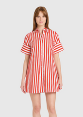 Dock Dress in Red Stripes