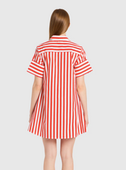 Dock Dress in Red Stripes