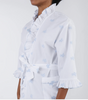 Nancy Ruffle Embroidered Robe
