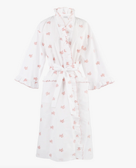 Nancy Ruffle Embroidered Robe