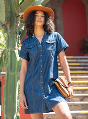 Oakley Dress in Dark Tencel