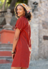 Oakley Dress in Terracotta