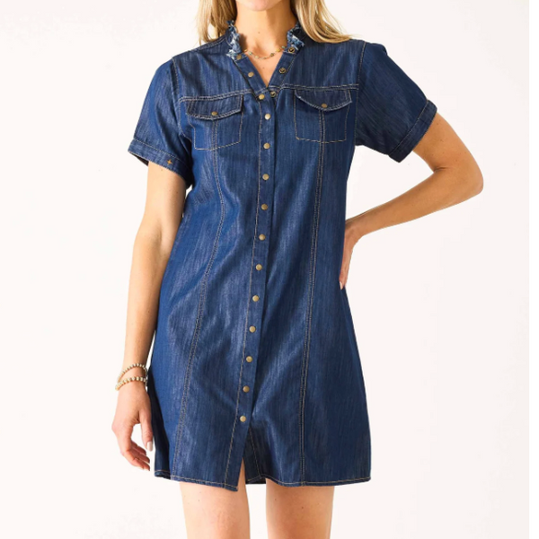 Oakley Dress in Dark Tencel