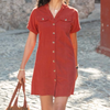 Oakley Dress in Terracotta