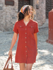 Oakley Dress in Terracotta