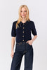 Polo Collar Cardigan