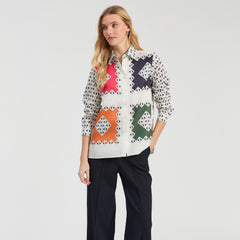 Tea Shirt in Geometric