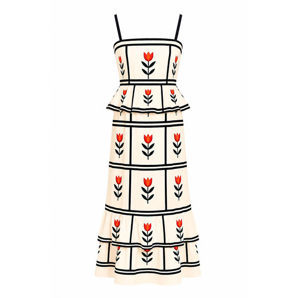 Millard Midi Dress in Tulipa