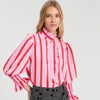 Volantes Shirt in Pink/Red St.