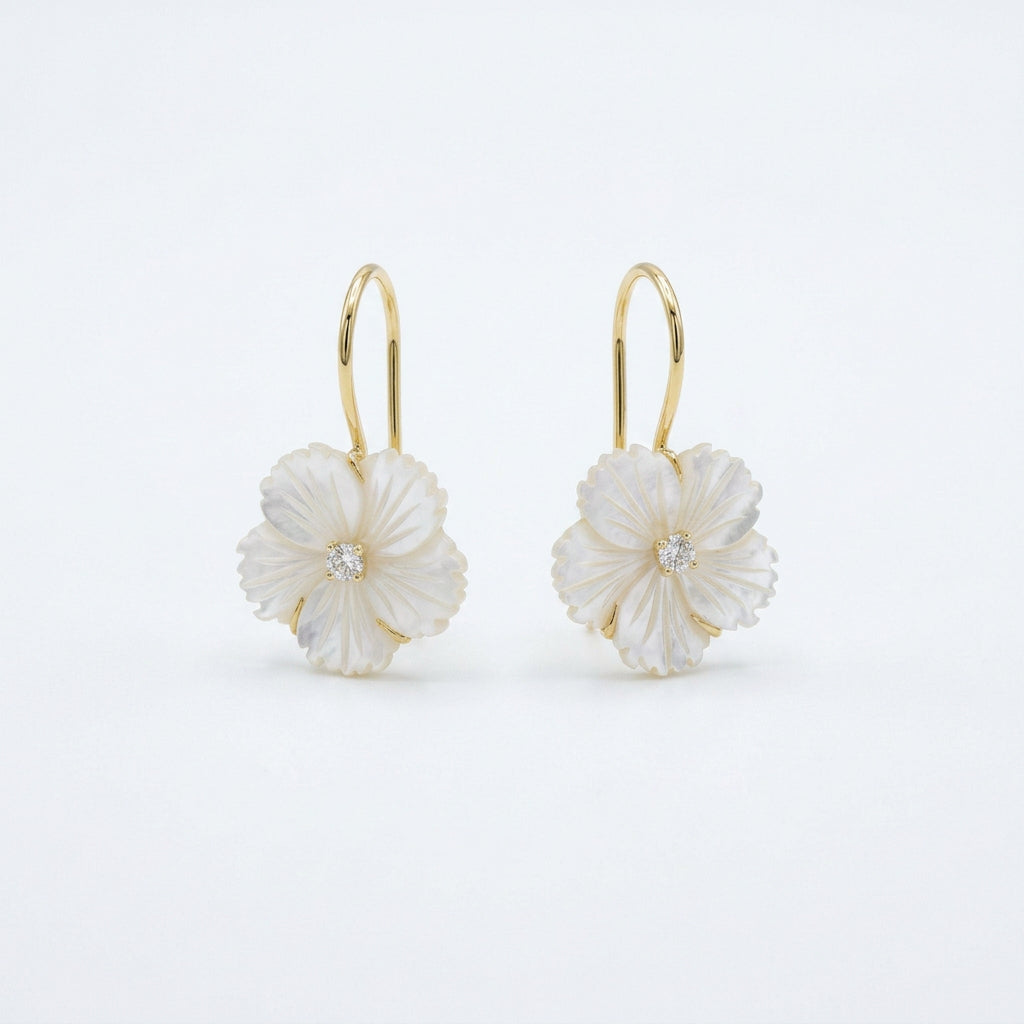 Wire Flower Earring