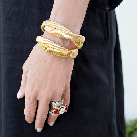 Double Flat Cobra Bracelet