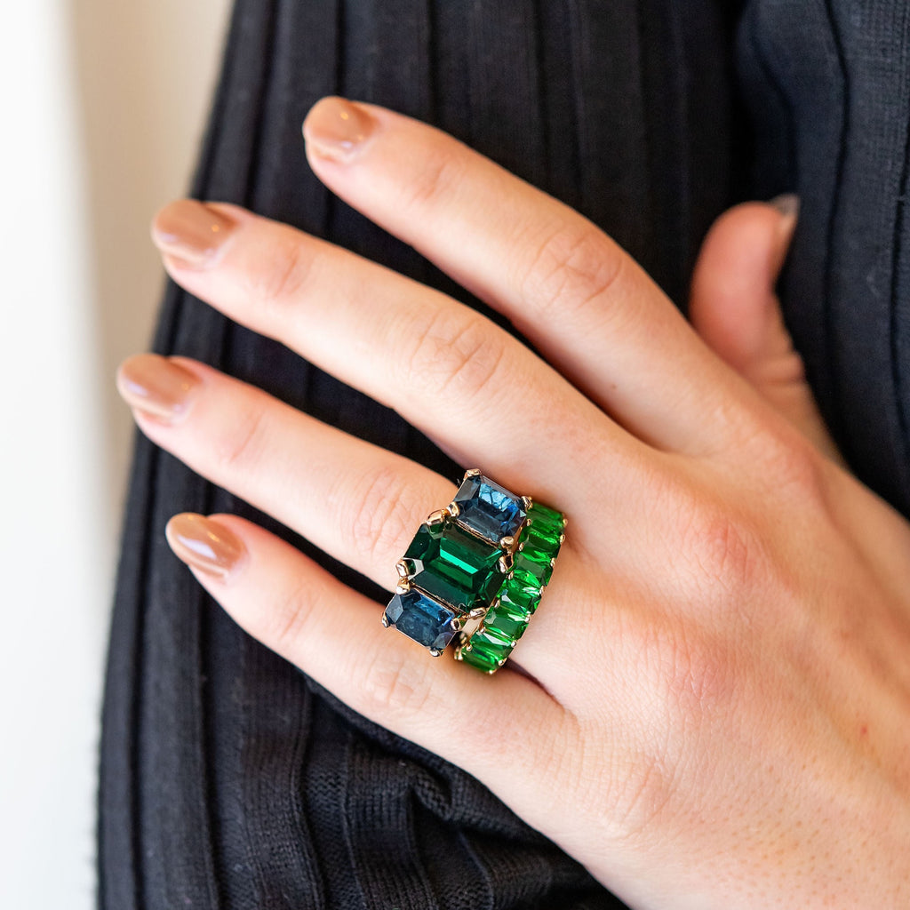 Emerald & Montana Emerald Cut Ring