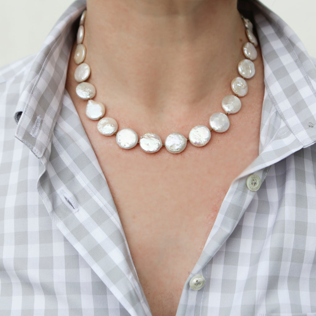 Coin Pearl Necklace